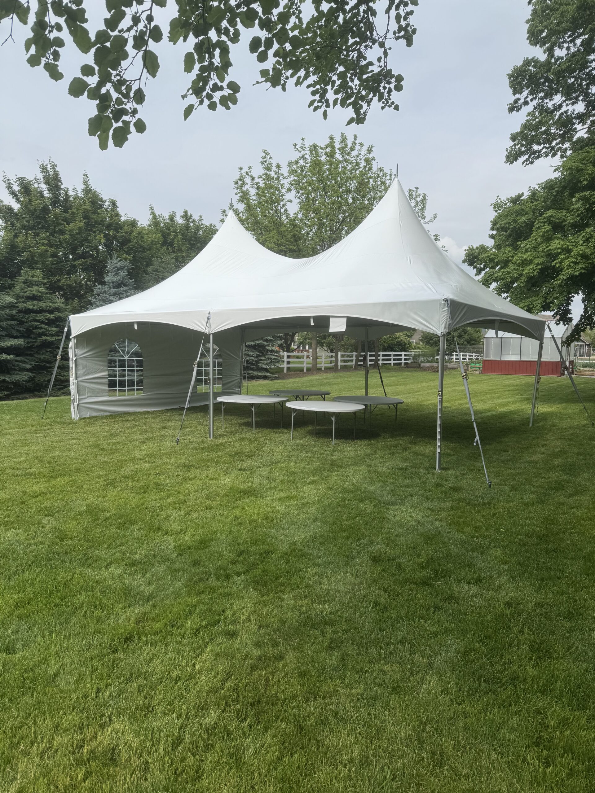 frame tent rental setup Fishers Indiana Noblesville Tent and Event