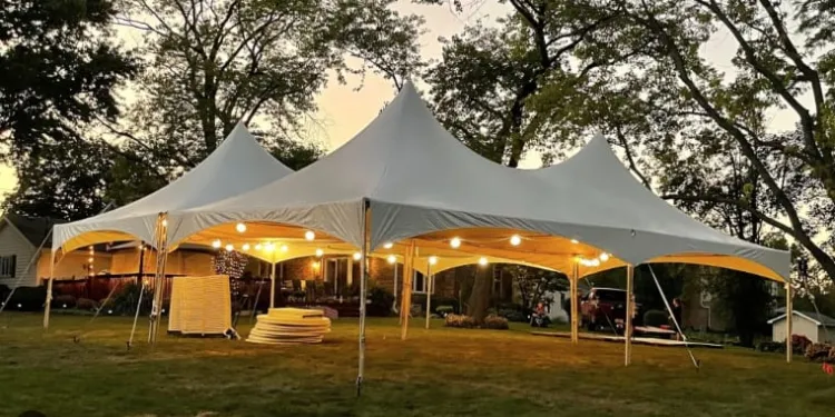 High Peak Frame Tent 40x40 modular Setup
