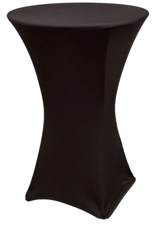 Table Linen's~Spandex Black
