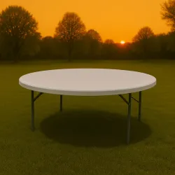 5ft Round Plastic Tables