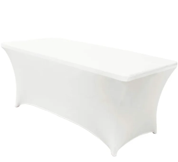 Table Linen's~Spandex white