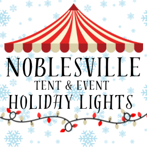 Tent Event Christmas Light Installation