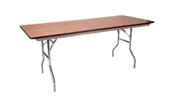 8ft Tables Wood Top