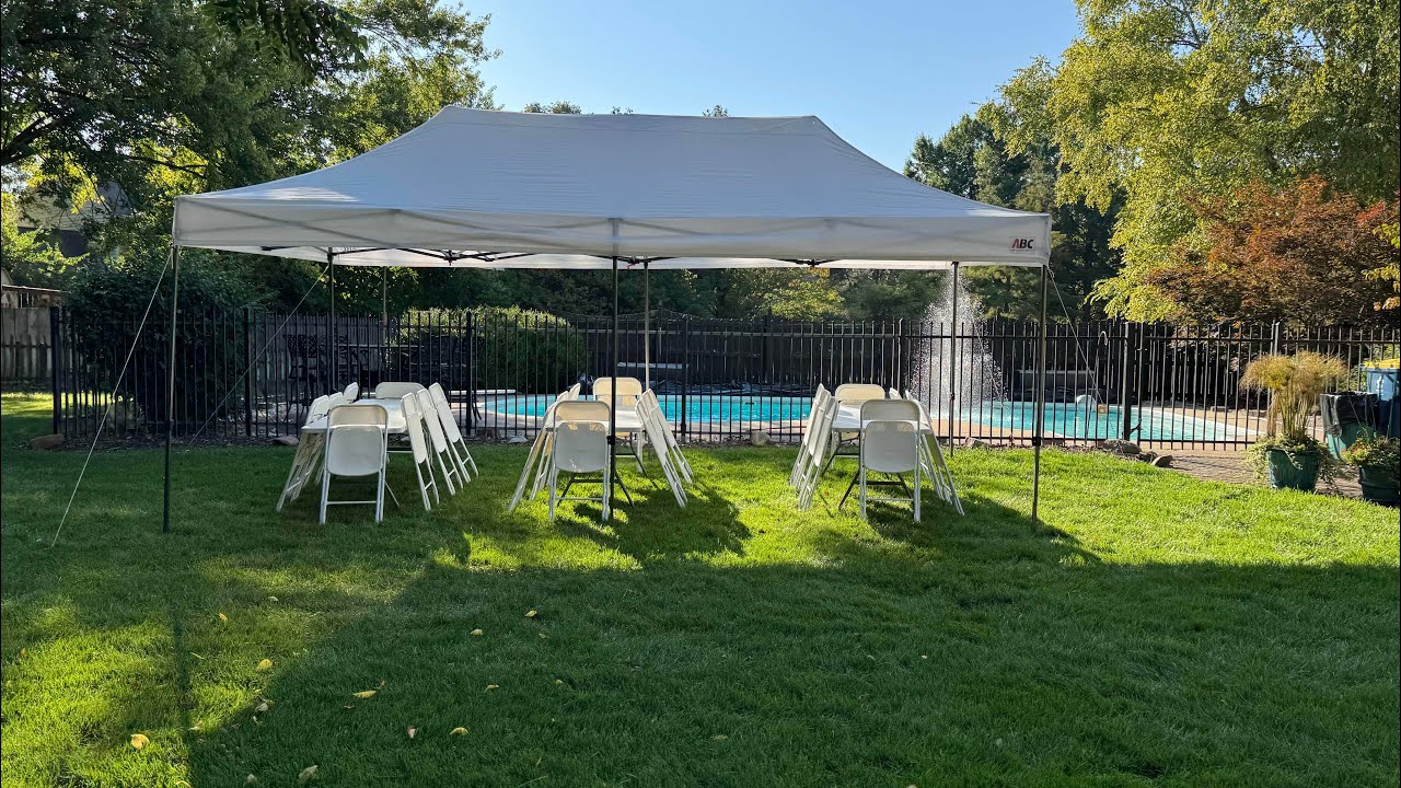 10x20 pop-up tent rental Hamilton County Indiana