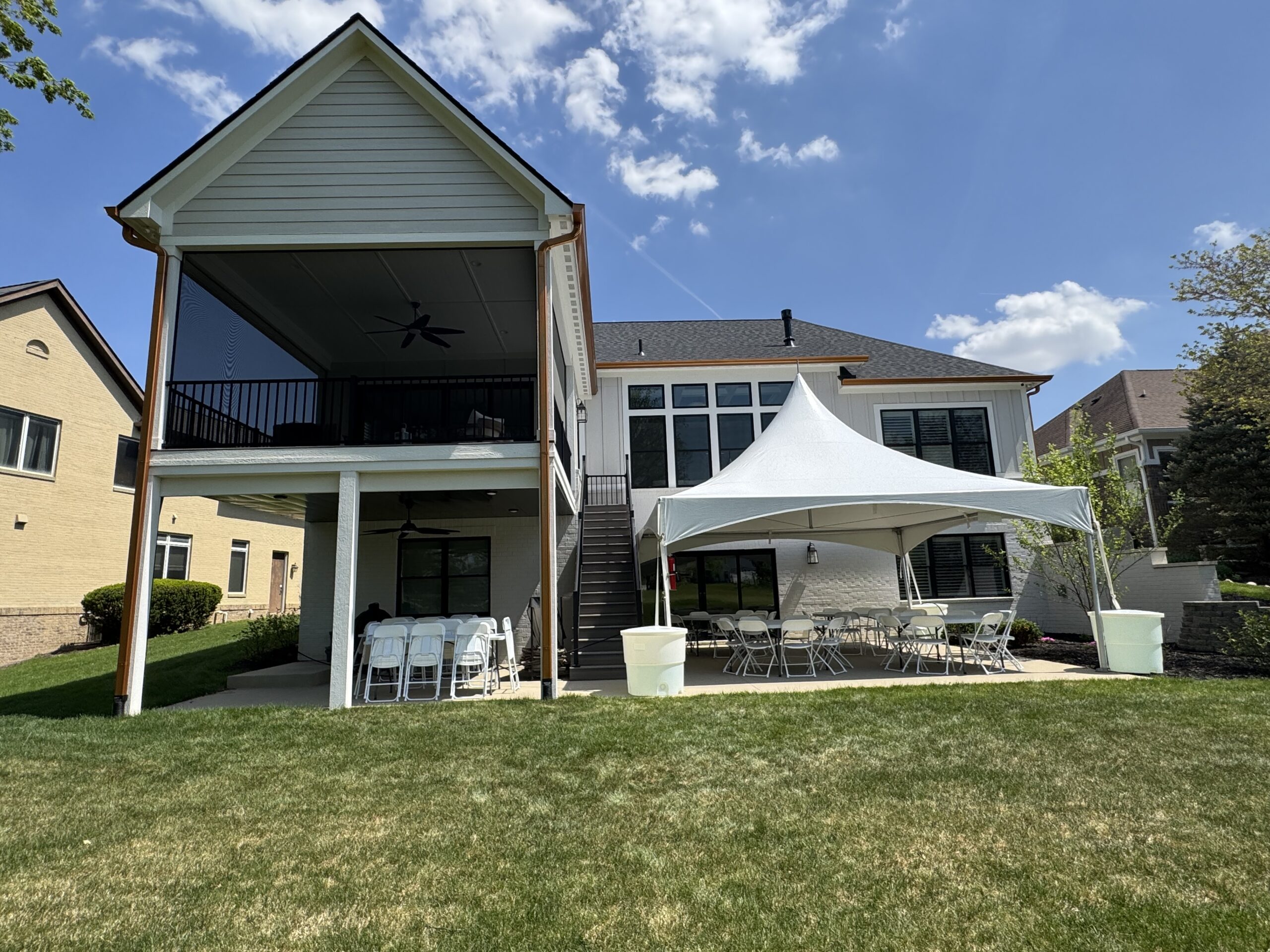 tent rental setup Westfield Indiana Noblesville Tent and Event